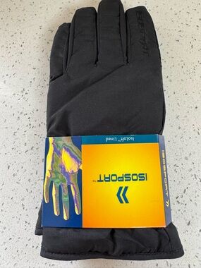 Isosport Black Insulated Winter Gloves